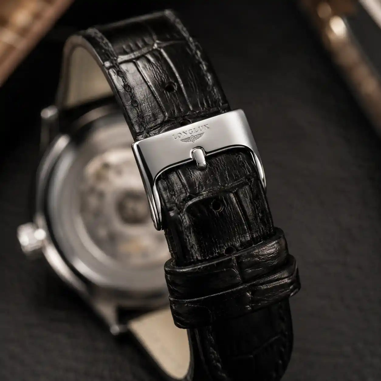 WINDSOR BLACK LEATHER 40MM