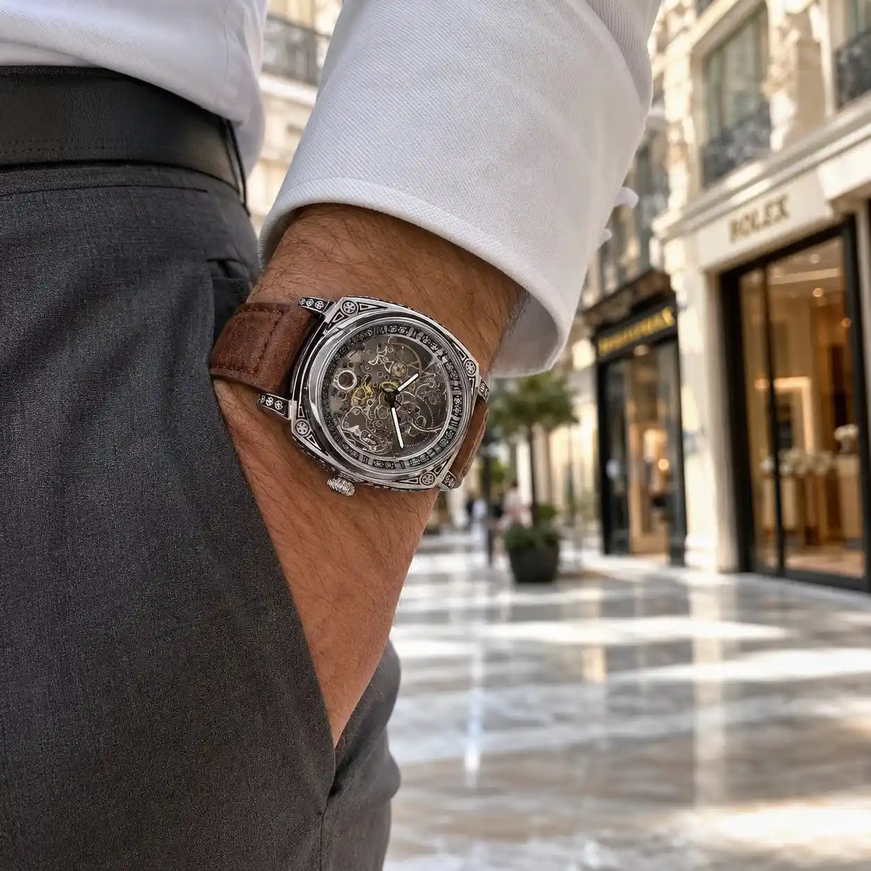 LEATHER ZURICH 42MM