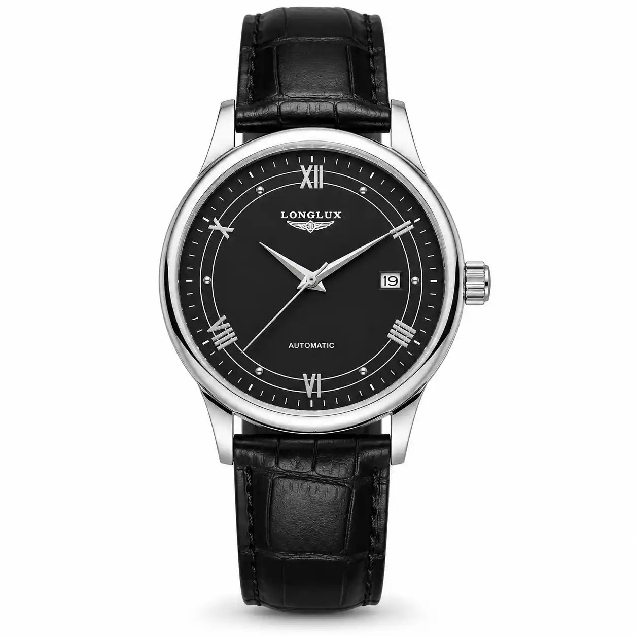 WINDSOR BLACK LEATHER 40MM