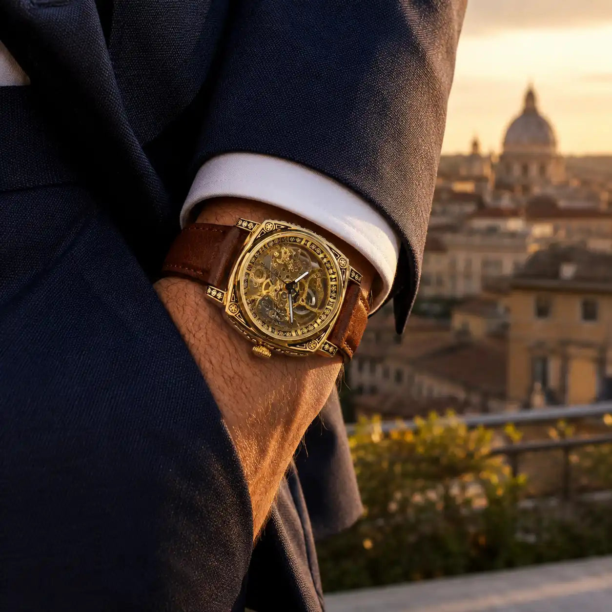 LEATHER ZURICH 42MM