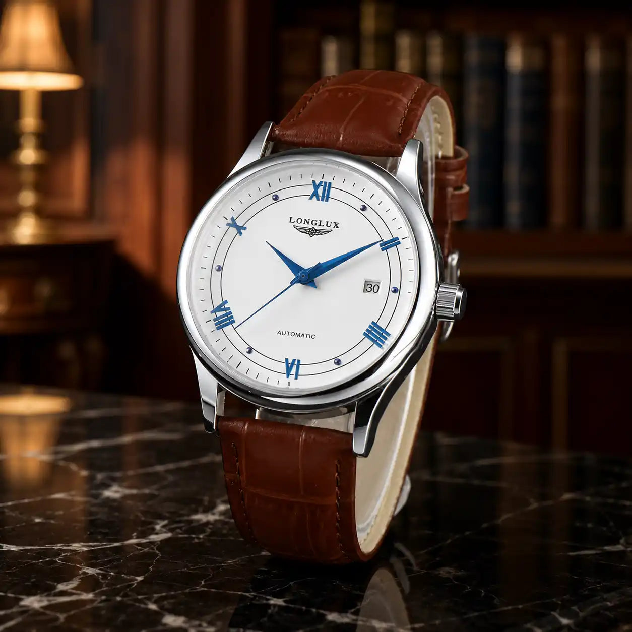 WINDSOR BLACK LEATHER 40MM